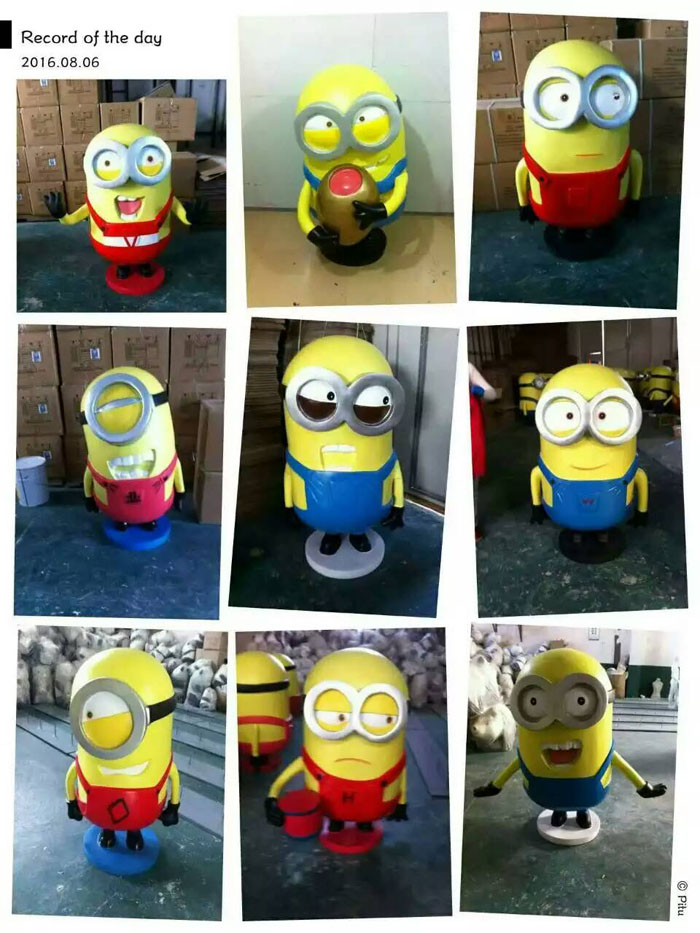 卡通(tōng)動漫雕塑：小(xiǎo)黃(huáng)人(rén)